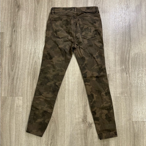 DL1961 Skinny Jeans Women Size 27 Army Green Camo Florence Ankle Mid Rise - Picture 3 of 13